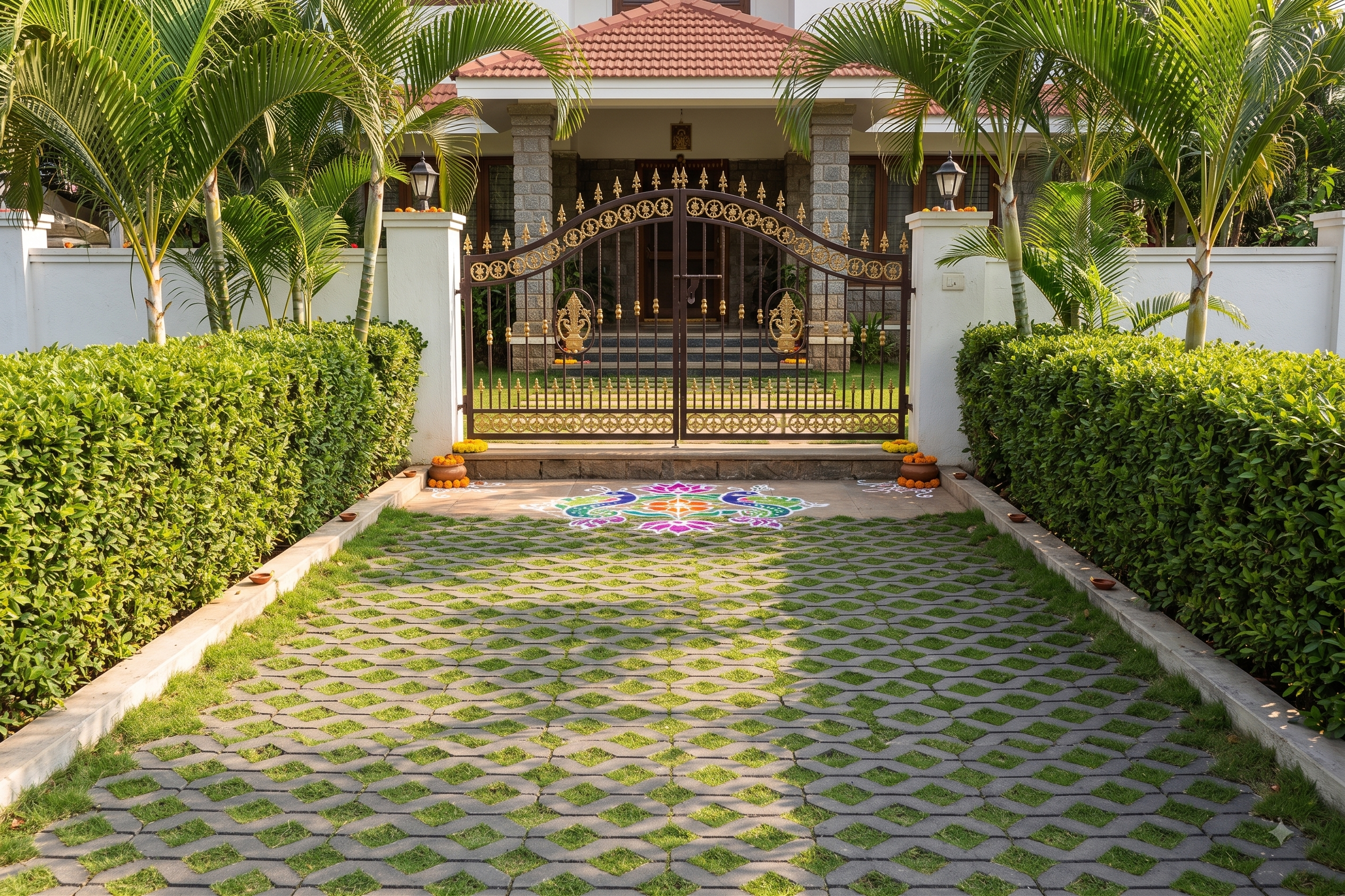 Grass Pavers Installation 1